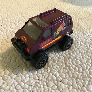 Vintage Remco Aero Van Heavy Metal Diecast Monster Truck 4x4 Maroon Toy Van